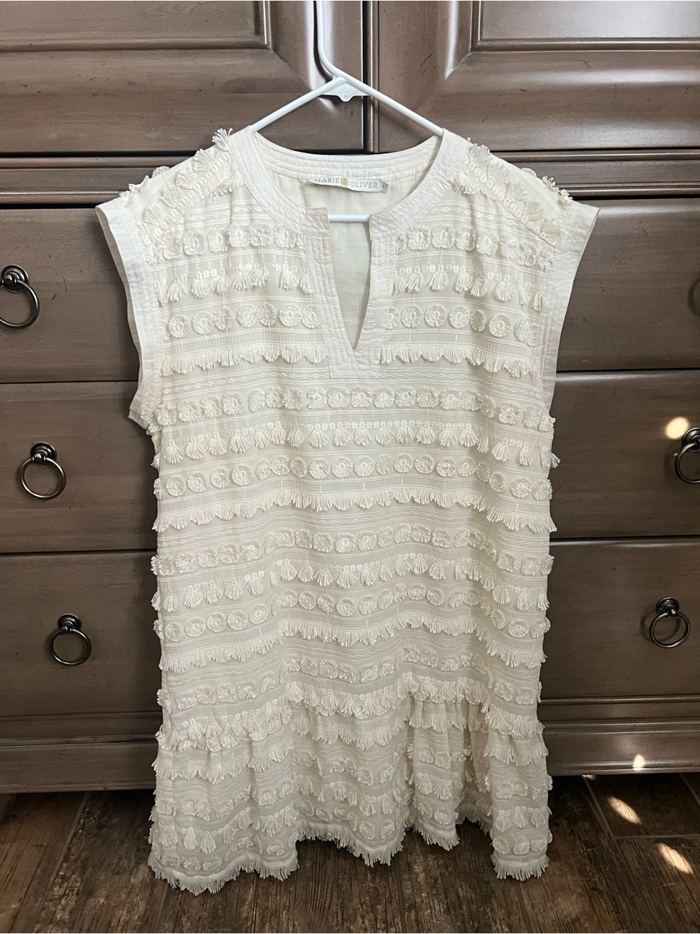 Marie Oliver Herra cream dress